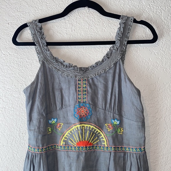 Johnny Was Sleeveless Embroidered Dress - Picture 2 of 8